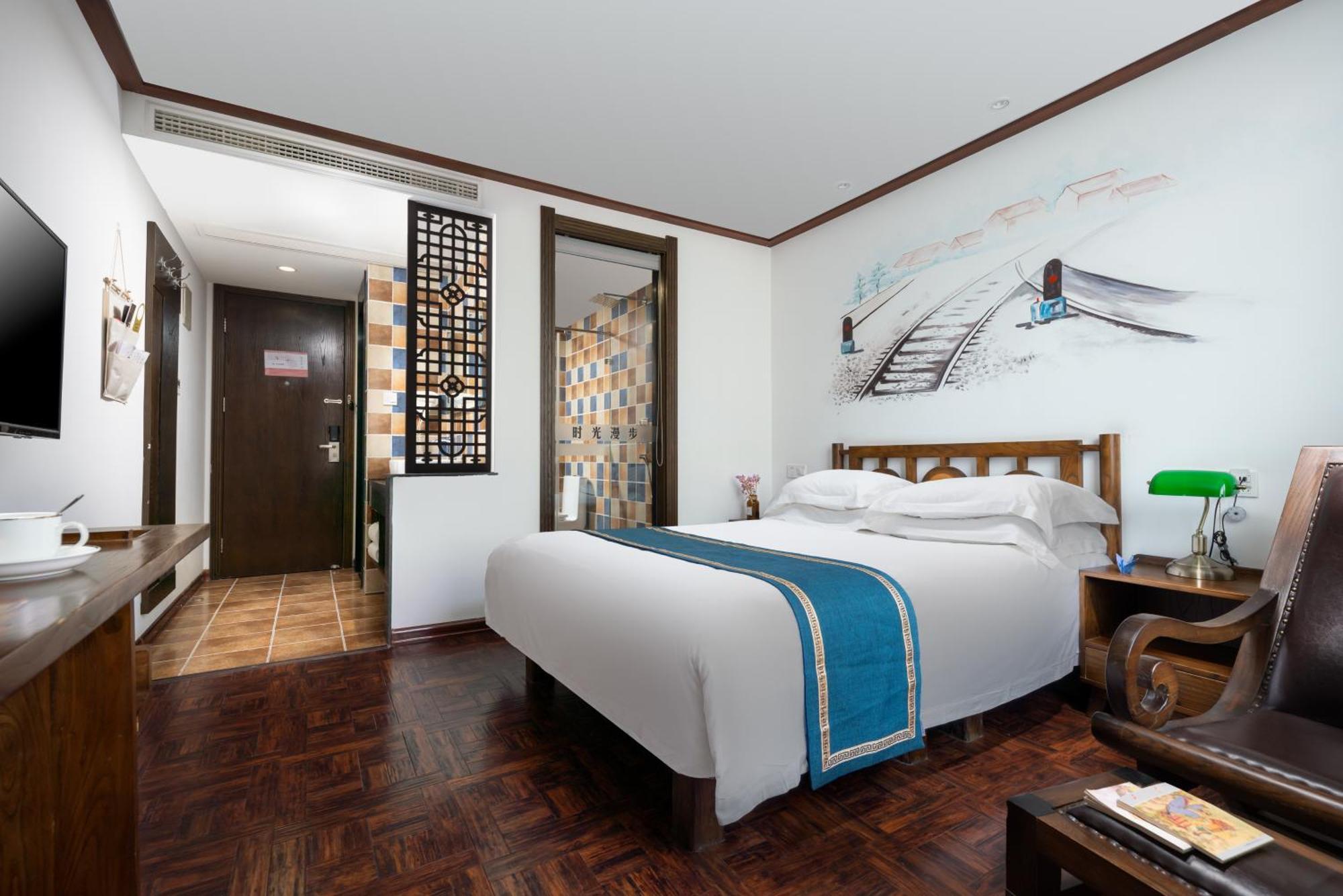 Nostalgia Hotel Near Tianjin Polar Ocean Word- Tianjin Fonte Joy World, 10 Minutes Drive Away From Tianjin Tanggu High-Speed Railway Station, Free Ice-Cream, Mineral Water, Snacks And Laundry Service, English Communication Well Exteriér fotografie